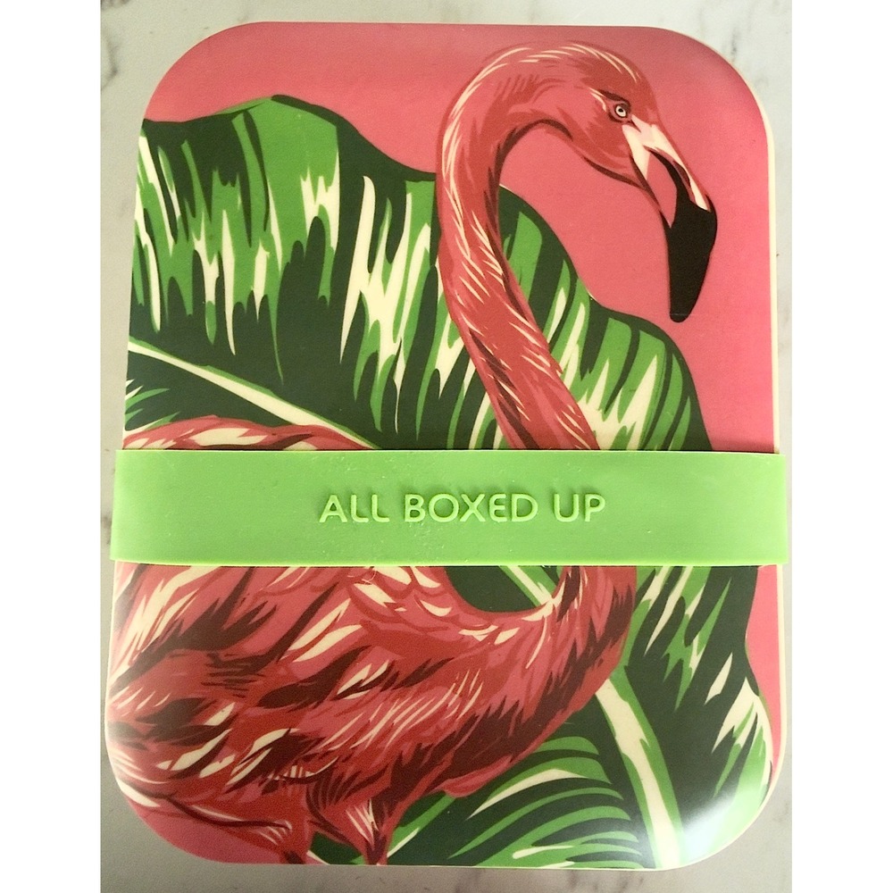 Flamingo Print Bento Lunch Box, All Boxed Up by Eco One
